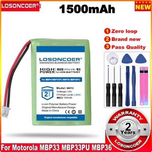 1500mAh Battery for Motorola Baby Monitor MBP33 MBP33PU MBP36 MBP36PU MBP41, MBP41BU, MBP41PU, MBP43, MBP18 MBP43BU MBP27T