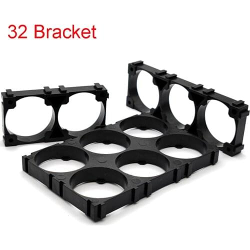 32650 32700 32900 Battery Case Holder Bracket Cell Safety Anti Vibration Plastic Brackets Batteries Connection Seat 1x2 1x3 3x4