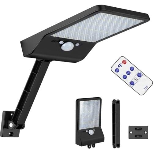 48 LED Solar Light remote control PIR Motion Sensor Lamp Waterproof Powered Spotlights Wall For Outdoor Garden0