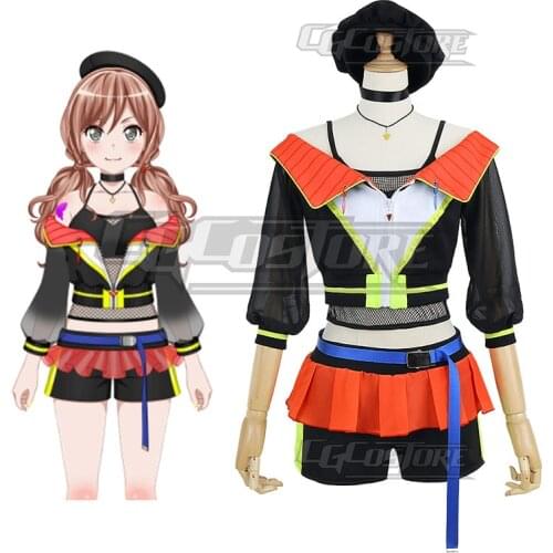 Bang Dream! Lisa Imai Cosplay Costume Anime Game Roselia Black Sport Uniform Christmas Halloween Free shipping CG931CZH