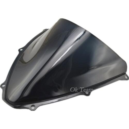 Free shipping Double Bubble Windscreen Windshield 2006-2007 GSXR 600/750 K6 06-07 Black