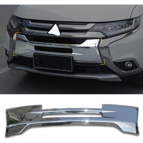 For Mitsubishi Outlander 2016-2020 ABS Chrome Front Grille Radiator Guard cover Trim decoration Car Accessories