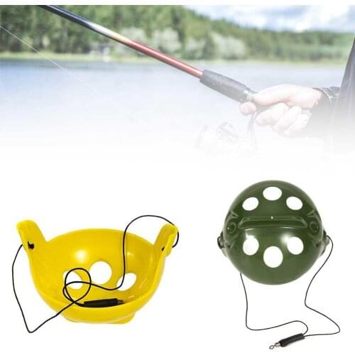 Carp Fishing Large Pellet Feeder Float Throwing Bait Cage Holder Tackle Tool ABS Small Bait Food Feeder Dry Spinach Feeding Cage