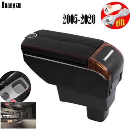 Double doors open 7USB Centre Console Storage Box For Suzuki Swift 2005-2020 Armrest Arm Rest Car accessories