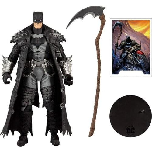 Original Mcfarlane-Dc Multiverse 7-Inch Action Figure-Death Metal Batman Fan Collection Toy Gift Batman