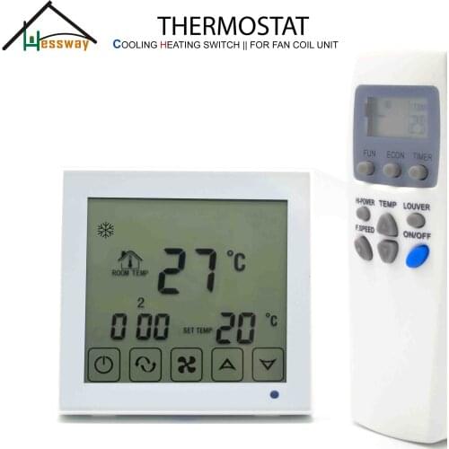 HESSWAY air conditioner thermostat regulator heat cool 2pipe Remote control optional
