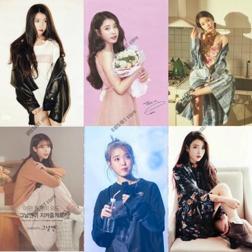 Canvas Painting Wall Art IU Lee Ji Eun Korean Star Posters and Prints Home Decor Pictures for Living Room Decoration Wall Decor