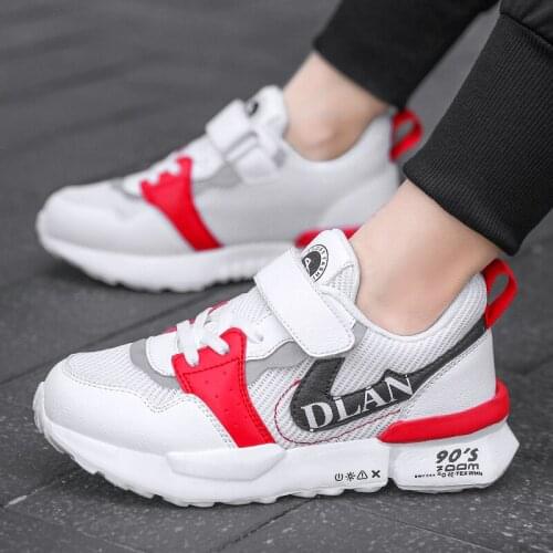 Kids Casual Shoes Spring Autumn Breathable Sneakers Children Air Cushion Mesh Sports Shoes Trend Trainers Boys Shoes Big Size