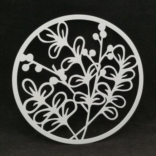 Leaves round Layering Stencil Drawing Color Spraying Stencil for Diy scrapbook/photo album coloring,painting stencil,home decor