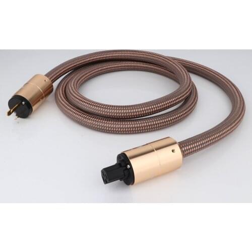 HiFi OFC Copper Power Cable Hi-end AU Power Cord cable hifi AC Mains Power cable for Amplifier