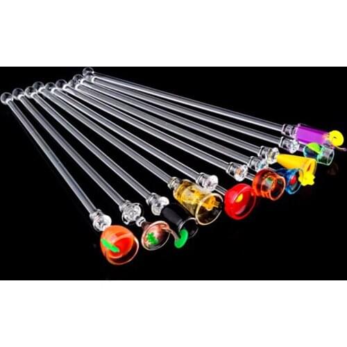 10Pcs/set Cute Cocktail Drink Mixer Bar Puddler Muddler Stirring Mixing sticks Ladle Stirrer Swizzle Sticks 23 cm