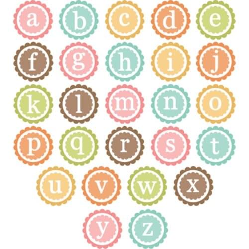 MISS VINTAGE Biscute Alphabet Letter Metal Cutting Dies Stencils for DIY Scrapbooking Decorative Embossing DIY Paper Cards