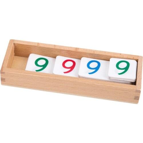 Montessori Small PVC Number Cards With Box (1-9000) toys