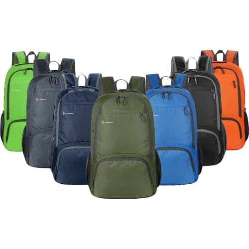 New High Quality Durable Nylon Folding Backpack Men Women Lightweight Outdoor Travel Hiking Backpack Portable Camping Daypack