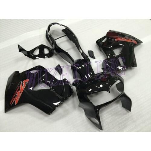 Plastic Fairings for Honda VFR800 1999 Fairings VFR800 1999 glossy Black Fairing Kits VFR 800 1998 - 2001