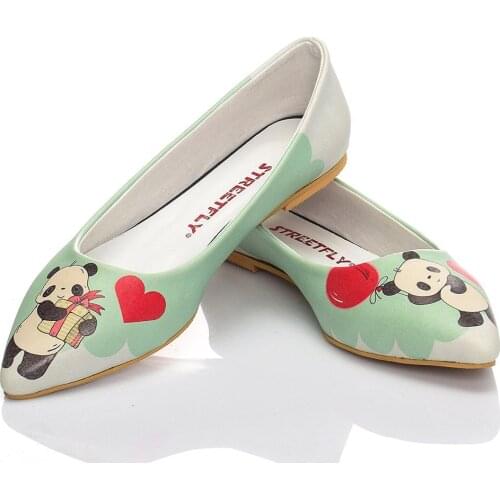 Streetfly 2021 new fashion summer colorful printed women ballet flats Non-slip sole orthopedic 35-42 size women ballet flats