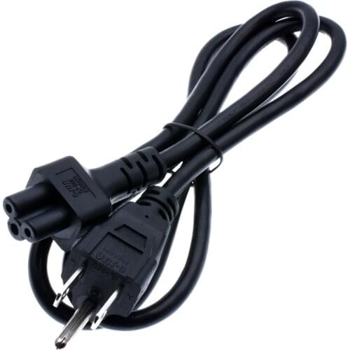 1M/3.3FT US NEMA 5-15P to IEC C5 AC Power Cord, American Standard Three plug to C5 Micky Mouse Extension Cable For Notebook