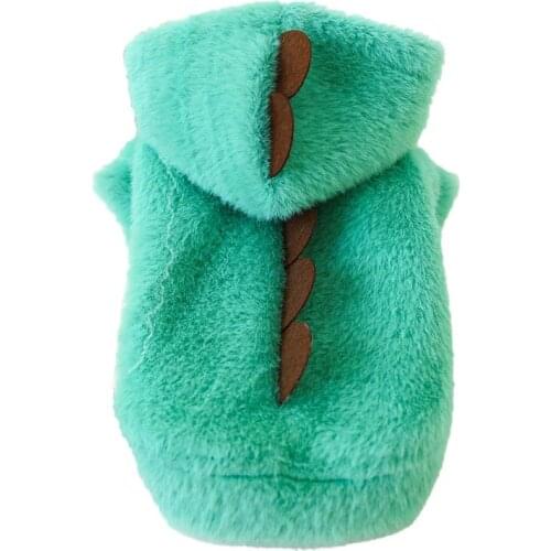 Winter Cute Printing Dog Coat Clothes Warm Cat Fleece Hoodies Pet Costume Jacket for Small Medium Dogs Yorkshire French Bulldog