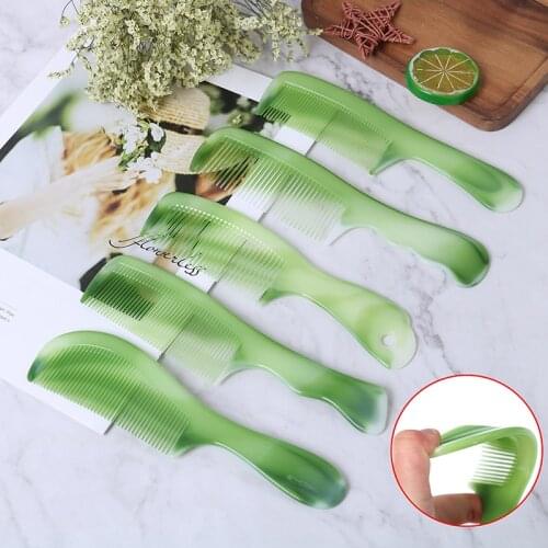 1 Pcs Plastic Imitation Jade Anti Static Hair Care Brush Comb Styling Tool Tendon Hair Comb Anti Break Hair