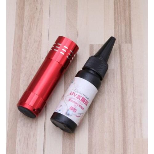 1 Pack UV Lamp UV Resin Kit Ultraviolet Cure Resin Solar Cure Resin UV Hard Glue Dropshipping
