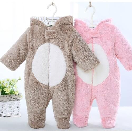 2019 Infant Clothing Autumn Winter Overalls Baby Rompers For Baby Girls Jumpsuit Baby Costume Newborn Baby Boys0-18month Clothes