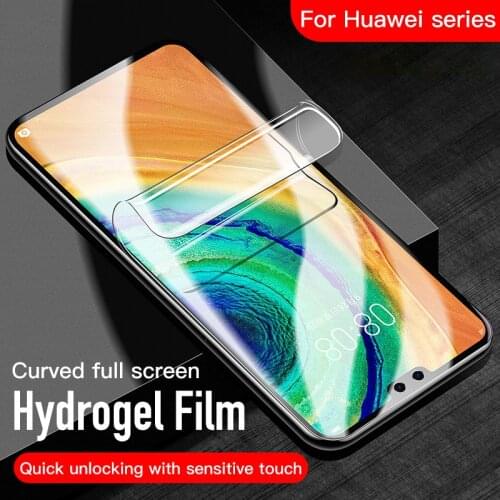 3Pcs Hydraulic Film for Huawei P30 P40 P20 Pro Honor V10 Screen Protector Protective Glass on Mate Honor 30 20 10 Y6 2018 V10