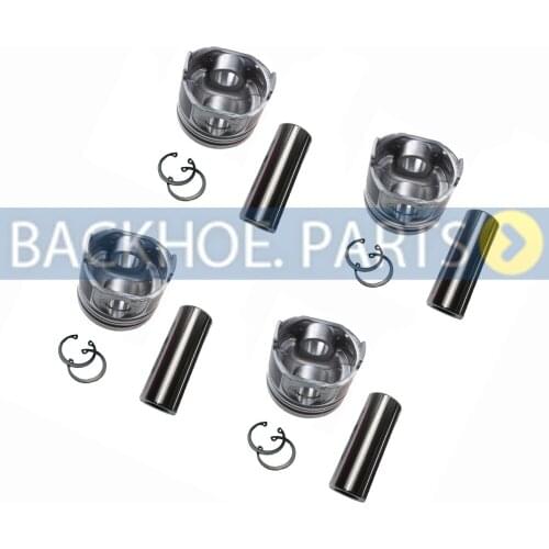 4 PCS Piston 1 Set 19223-21110 STD 82mm for KUBOTA V1702 Engine