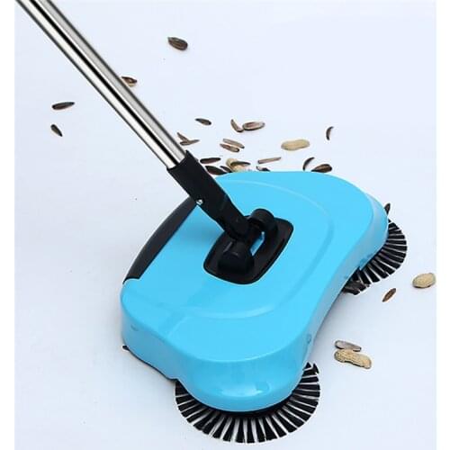 Stainless Steel Sweeping Machine Hand Push Type Magic Broom Removal Floor Carpet Dust Vacuum Cleaner Household Cleaning Tool