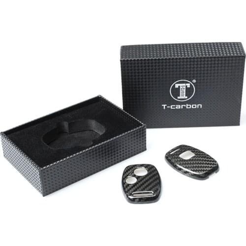 Auto Car Remote Key Case Shell Cover for Honda Civic Accord Jazz Fit Odyssey CRZ Insight Carbon Fiber 2button Styling Keyless