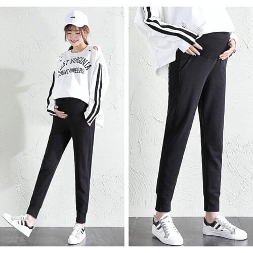 Velvet Maternity pants sport maternity clothes Casual Harlan Trousers Pregnant Pants For Pregnancy Women maternity outfit