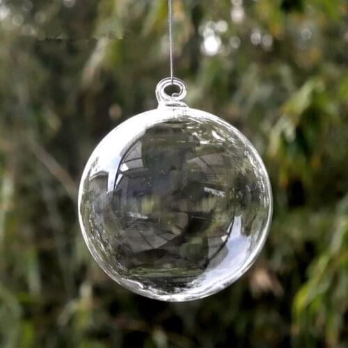 Free Shipping Diameter=20cm Big Size Transparent Hanging Globe Christmas Day Decoration Hotel School Window Wedding Prop