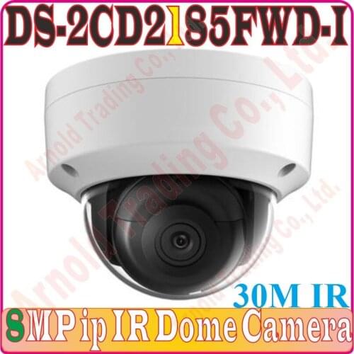 Without Alarm/Audio Eng-Verison DS-2CD2185FWD-I H.265 8MP IP web dome POE camera Network Dome Camera 120dB Wide Dynamic Range