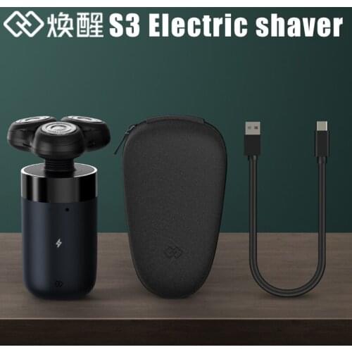 Huanxing S3 Electric Shaver Three-head magnetic levitation Type-c Rechargeable Razor Washable Wet Dry Man Shaver Beard Trimmer