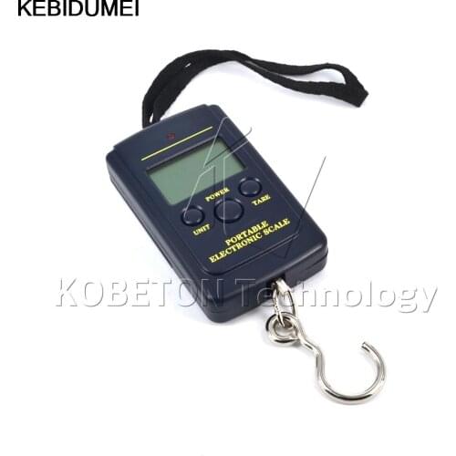 Pocket Scale Electric Hanging Luggage Fishing Weight Scale with LCD Display 20g-40Kg Durable Digital Hanging Scale