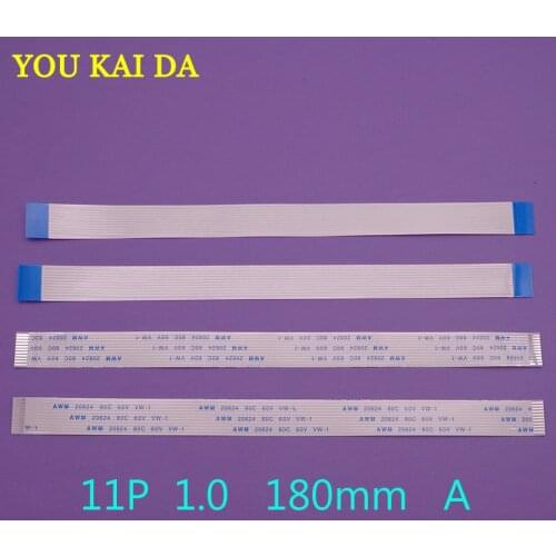 1-100pcs 11pin FFC FPC flat flexible cable 1.0mm pitch A Forward Same Direction Length 180mm Ribbon Flex Cable