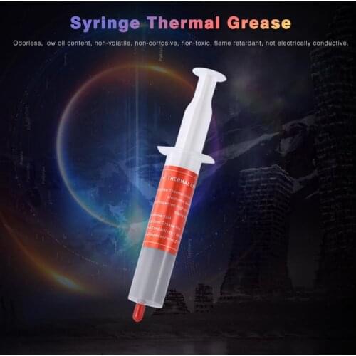 Hot Syringe Thermal Grease for CPU Heat Sink Paste Conductive Compound 30g Syringe Thermal Grease ABS Material Plaster paste