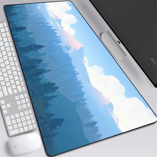 Deep forest firewatch Laptop Gamer Mousepad Gaming Mouse Pad Large Locking Edge Keyboard 70x30 cm Deak Mat for Cs Go LOL