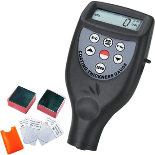 Coating Thickness Meter Built-in F & FN Probe Magnetic Induction Eddy Current Steel Zinc Nickel