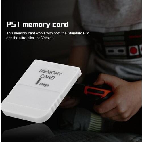 PS1 Memory Card 1 Mega Memory Card For Playstation White 1MB PS1 Practical Useful PSX 1 1M Game Affordable W4G3