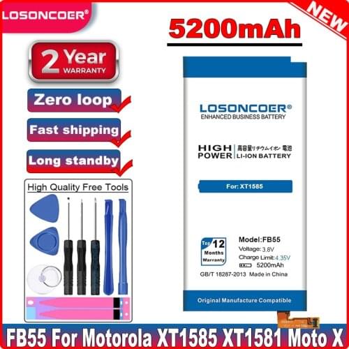 LOSONCOER Motorola Moto X Force Batteries