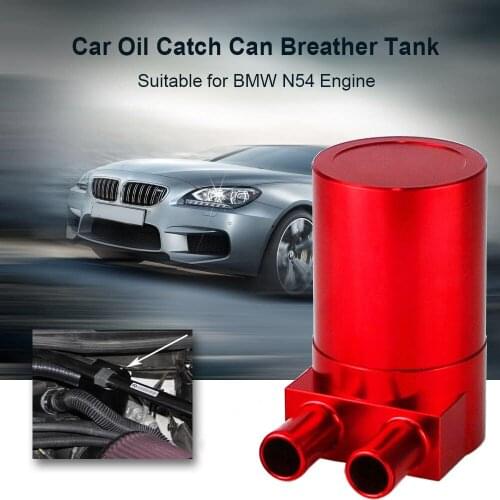 Oil Catch Can Car Engine Tank Baffled Reservoir Kit 19mm For BMW N54 Engine 335i 135i E90 E92 06-10 CNC Aluminum