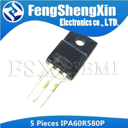 5pcs IPA60R580P TO-220F 60R580P MMF60R580PTH TO220F IPA60R580 60R580 TO-220 LIQUID CRYSTAL PLASMA MOS field effect transistor