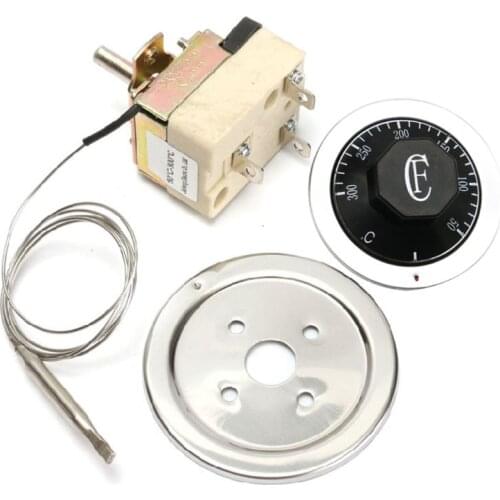 Temperature Controller Thermostat Switch Thermostat Knob Adjustable 50-300 Celsius Mechanical Control Switch 94PC
