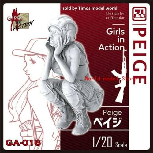 ZLPLA Genuine 1/20 Resin Figure Peige Girls in Action Assembly Model Kit GA-016