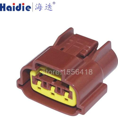 Free shipping 2sets Sumitomo 3Pin Sensor TPS Connector Wire Connector Fits Renault Nissan brown color connector 6098-0142