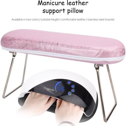 1 pc Leather Nail Art Hand Waterproof Pillow Wrist Support Hand Holder Cushion Pad Table Manicure Pedicure Tool For Nail Lamp