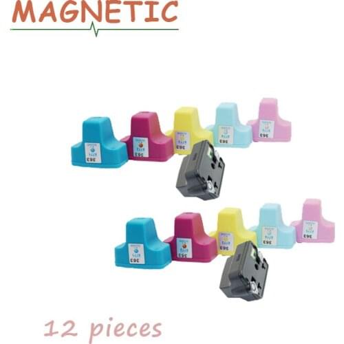 12X Magnetic Compatible Ink Cartridge For HP363 For HP Photosmart 3210/3210v/3210xi/3213/3310/3313/8230/8238/8250 printer 363