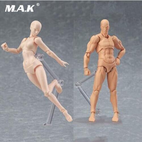 14cm 2.0 youth edition CHAN / Kun he she PVC action figure skin color nude male female joint figure collections gifts for kids