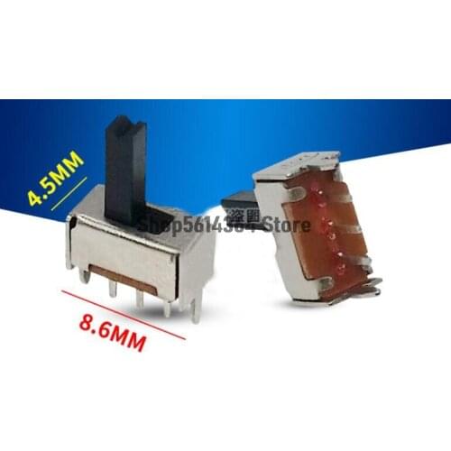 20PCS 2 Position Vertical Slide Switch 3 Pins SS-12D07VG3/G4/G5/G6/G7