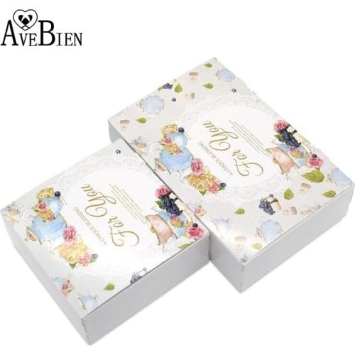 AVEBIEN 10pcs Fashion Design Gift Box Birthday Party Cake Box Chocolate Box Paper Packages Box Wedding Favors and Gifts for Gues